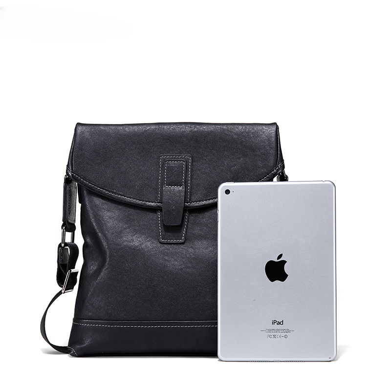 Men's shoulder bag, genuine cowhide leather, multi-functional, casual, large capacity, fashion, crossbody bag