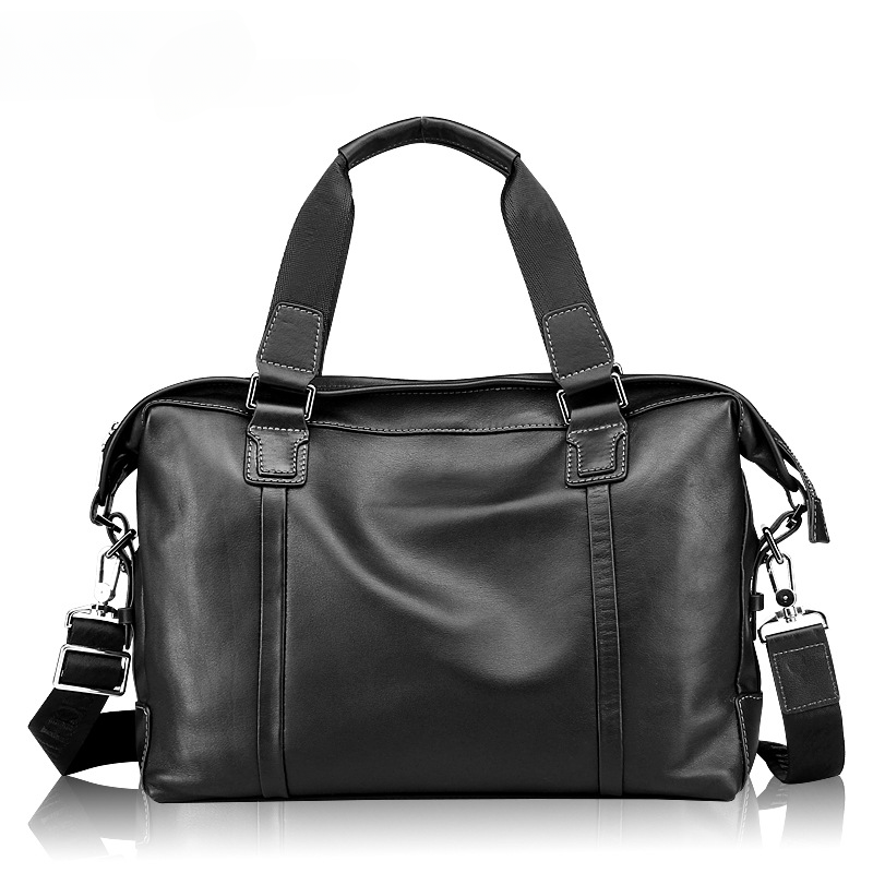 Men's handbag genuine cowhide leather large capacity computer bag business briefcase