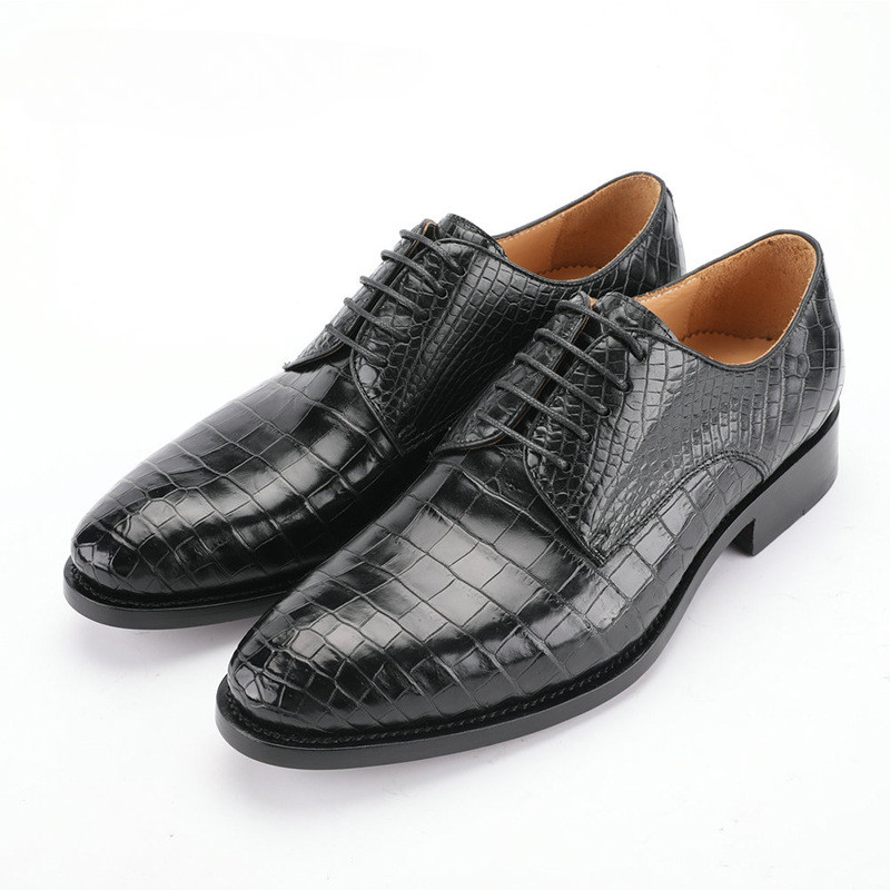 Men's Crocodile Leather Shoes Genuine Leather Casual Formal Business Shoes