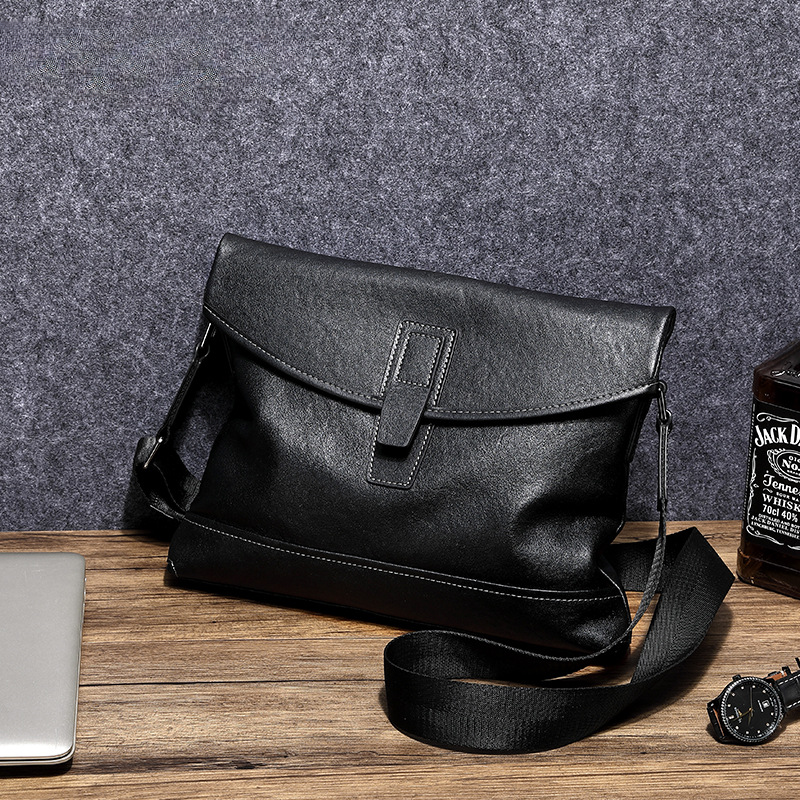 Men's Shoulder Bag Sports Bag Genuine Cowhide Leather Casual Crossbody Bag Backpack