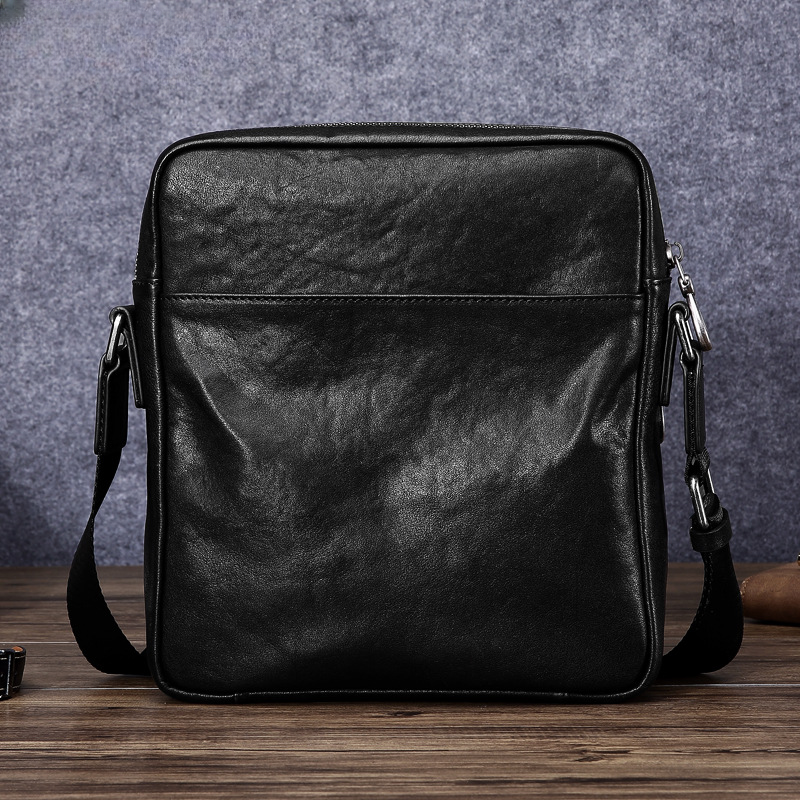 Men's shoulder bag genuine cowhide leather business casual fashion large capacity crossbody bag