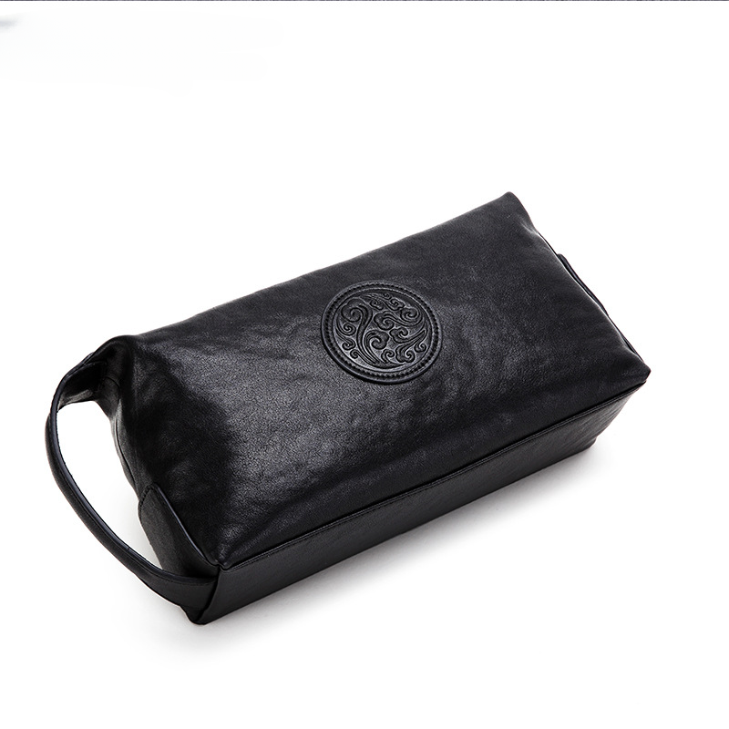 Men's Handbag Genuine Leather Cowhide Large Capacity Business High Quality Fashion Men's Bag