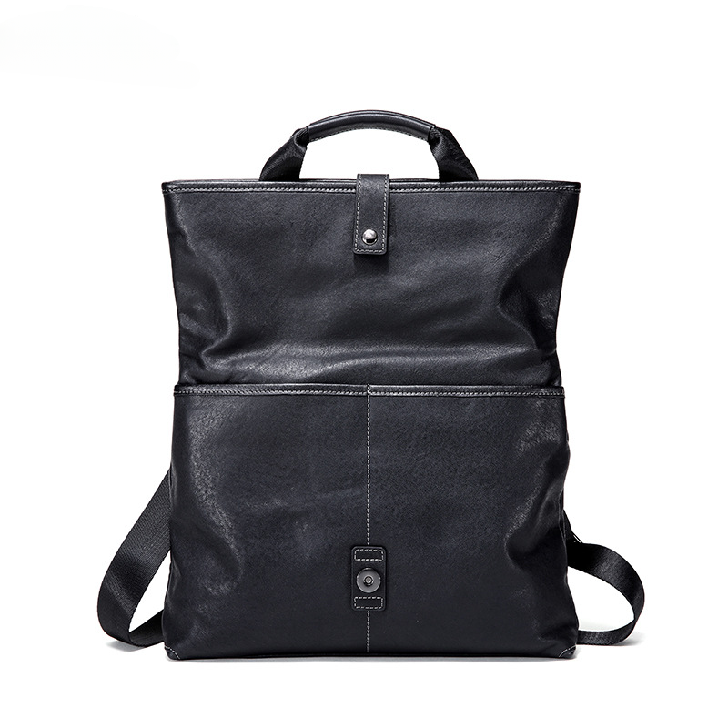 Men's shoulder bag, genuine cowhide leather, multi-functional handbag, business crossbody bag