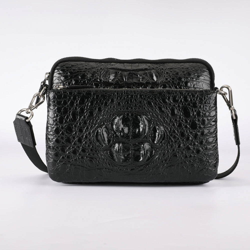 Crocodile Bone Skin Men's Shoulder Bag Messenger Bag Genuine Leather Large Capacity Casual Fashion Crossbody Bag for Men