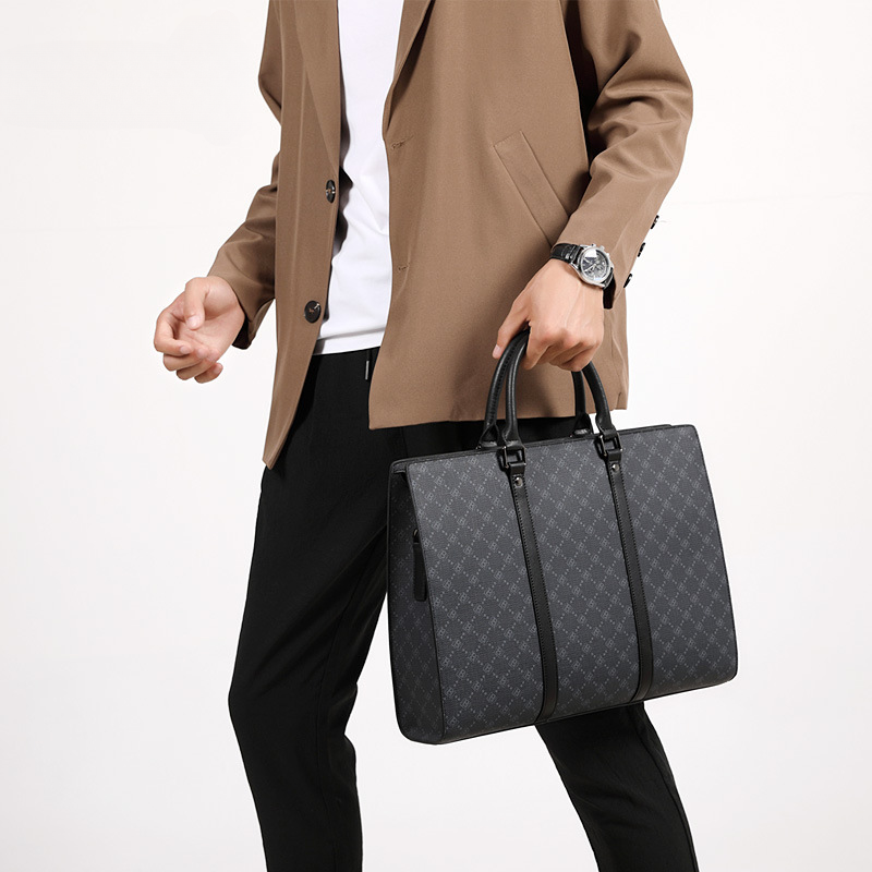 Men's Briefcase Business Business Travel Handbag Crossbody Shoulder Bag Large Capacity Travel Bag Men's Handbag