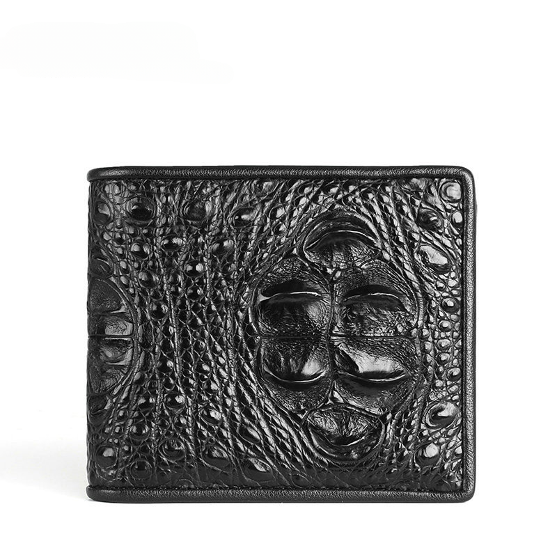 Crocodile Skin Short Wallet Genuine Leather Fashion Business Casual Coin Purse Wallet