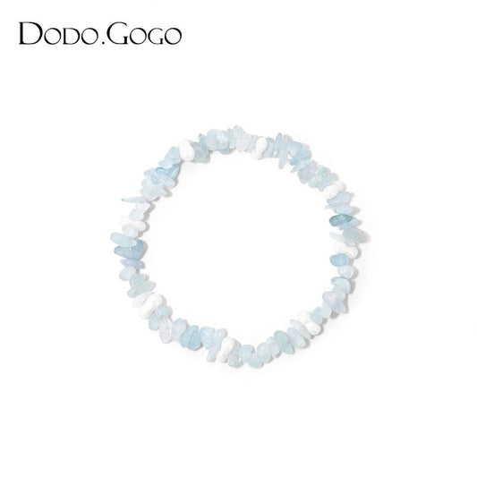 DODOGOGO海藍宝砕石シンプル個性女性ブレスレット
