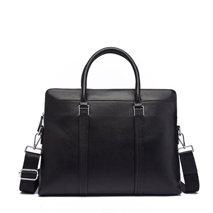 Men's Handbags Cowhide Genuine Leather Business Briefcase Retro Men's Computer Bags 