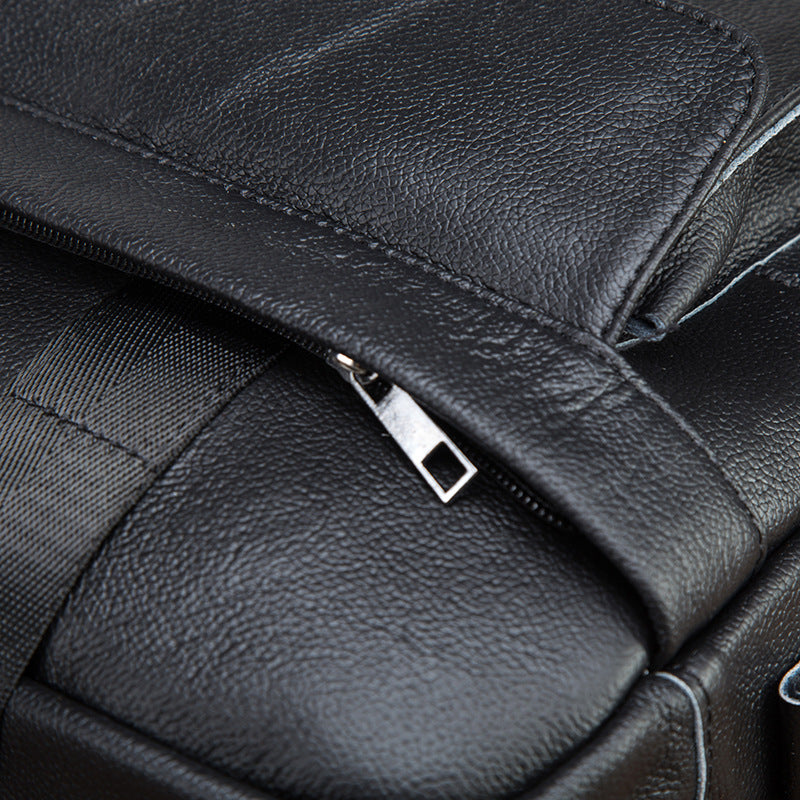 Men's Handbag Briefcase Cowhide Genuine Leather Retro Business Computer Bag for Men 
