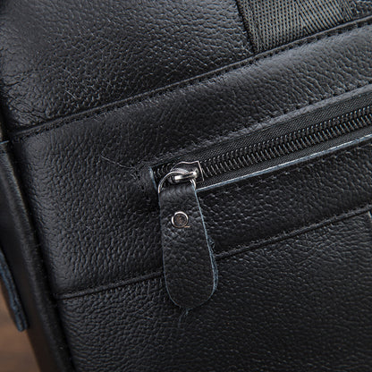 Men's Handbag Business Briefcase Cowhide Genuine Leather Retro Computer Bag for Men 