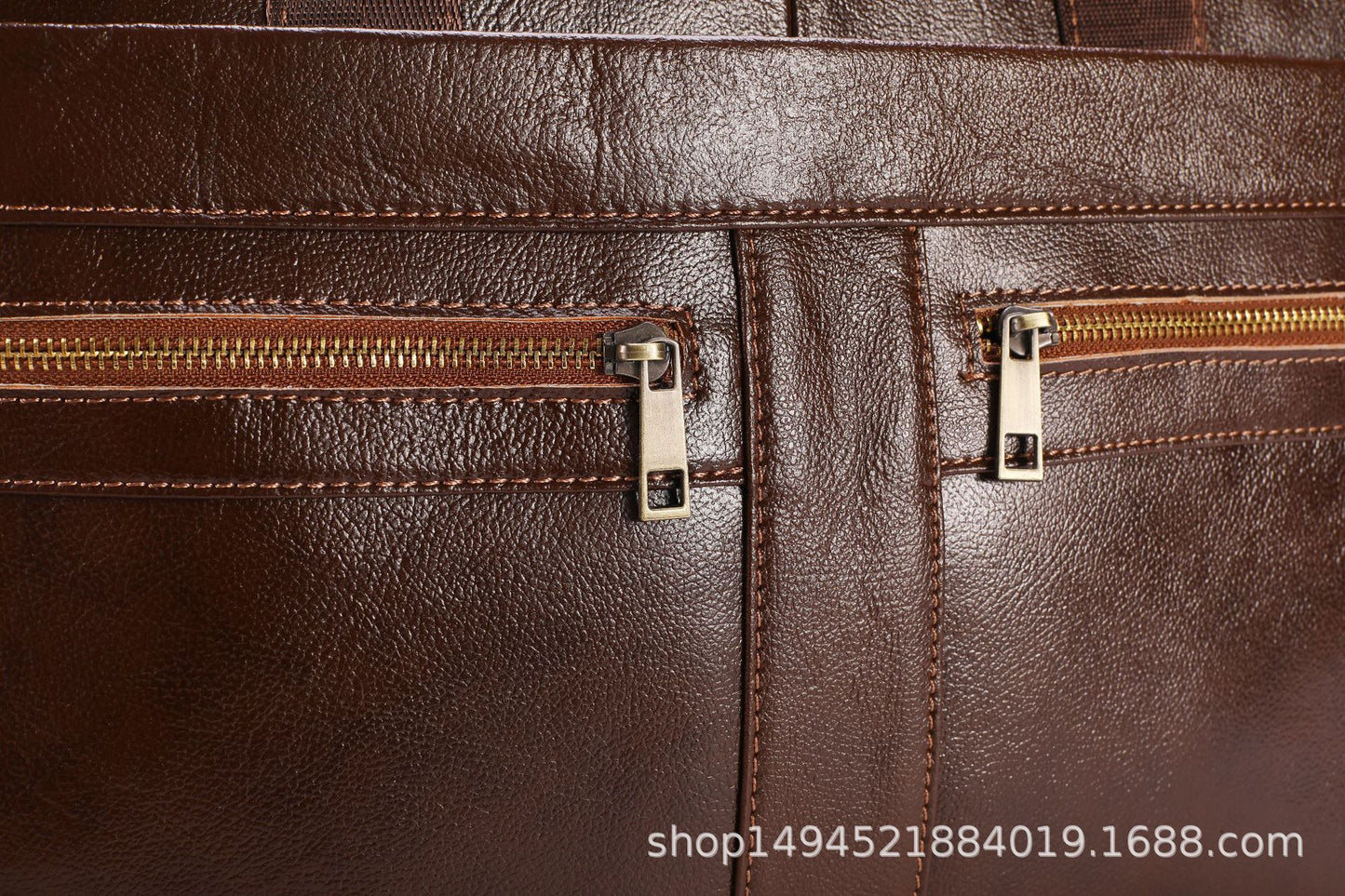 Men's Briefcase Handbag Genuine Cowhide Leather Business Fashion Men's Crossbody Bag Shoulder Bag