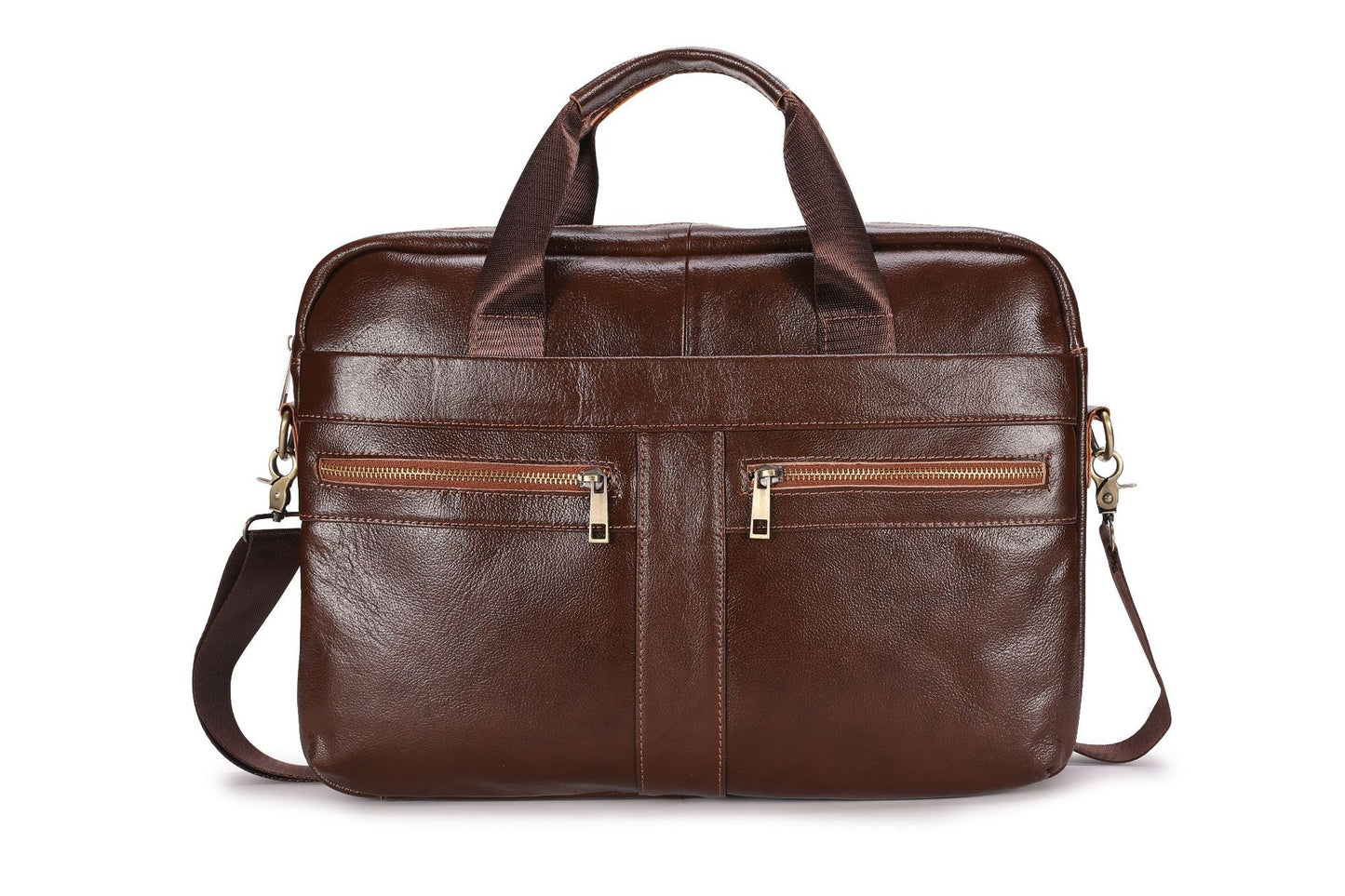Men's Briefcase Handbag Genuine Cowhide Leather Business Fashion Men's Crossbody Bag Shoulder Bag