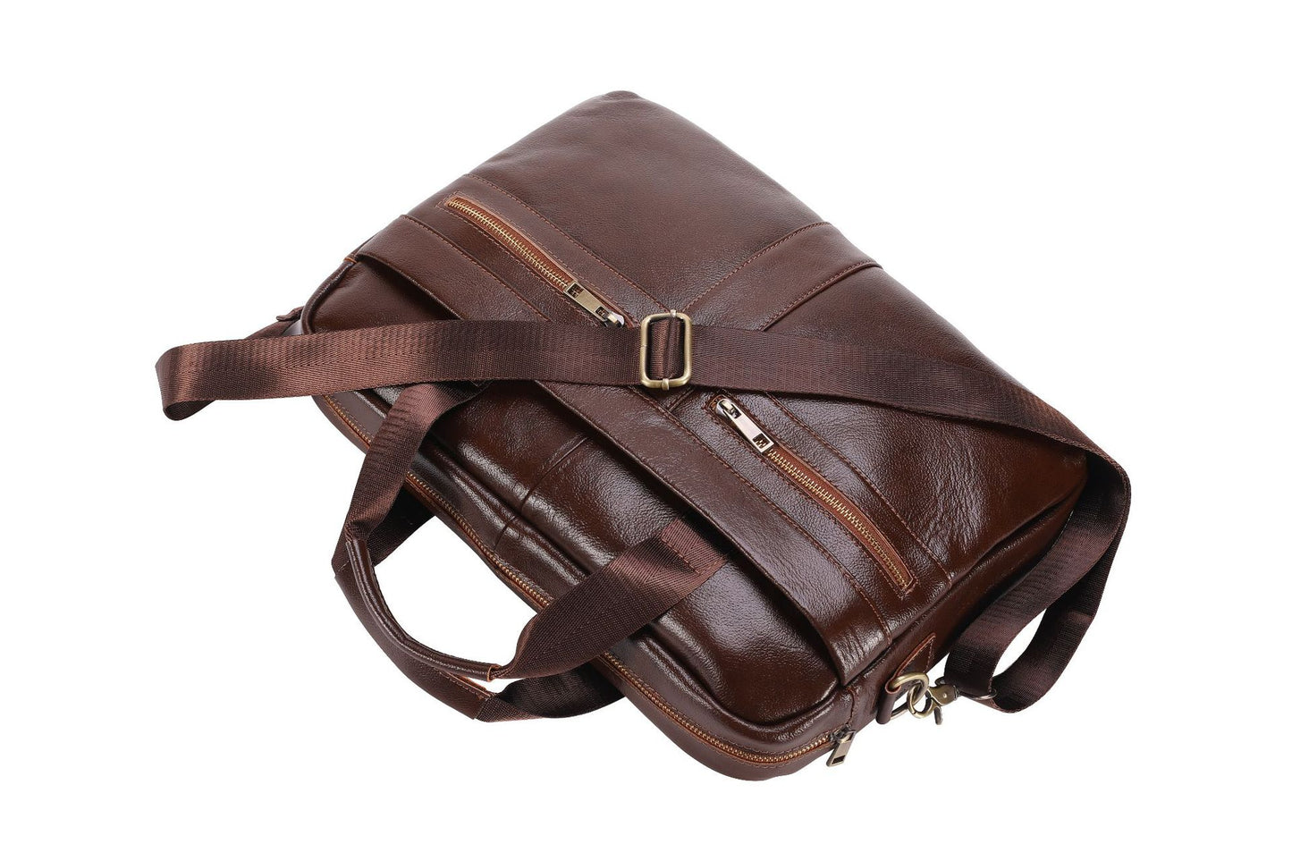 Men's Briefcase Handbag Genuine Cowhide Leather Business Fashion Men's Crossbody Bag Shoulder Bag