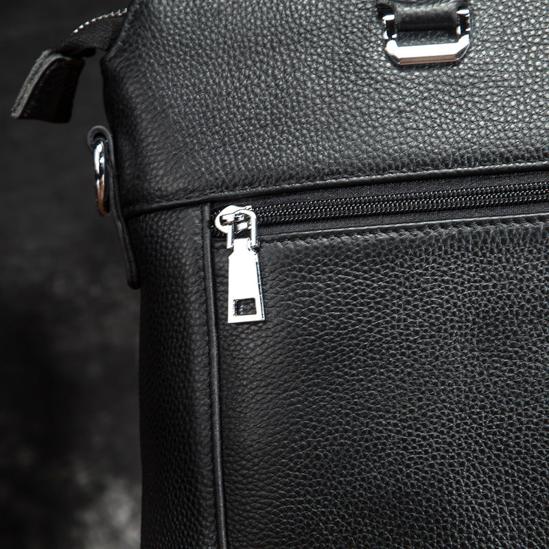 Men's Briefcase Cowhide Genuine Leather Business Handbag Men Computer Bag 