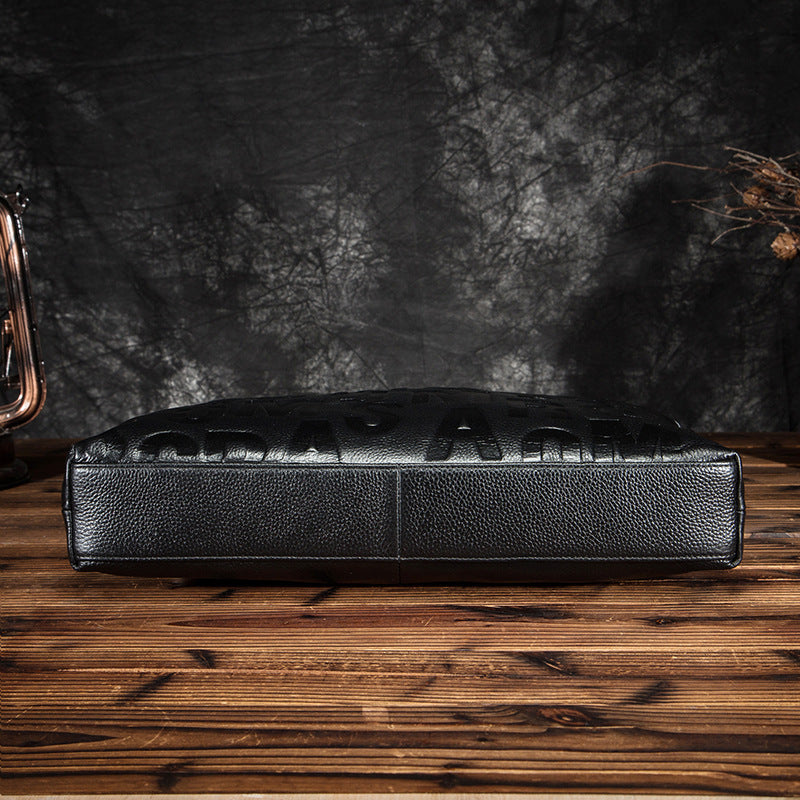 Men's Briefcase Genuine Cowhide Leather Business Computer Bag Men's Handbag 