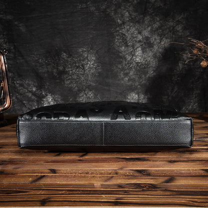 Men's Briefcase Genuine Cowhide Leather Business Computer Bag Men's Handbag 