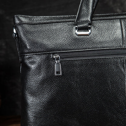 Men's Briefcase Genuine Cowhide Leather Business Computer Bag Men's Handbag 