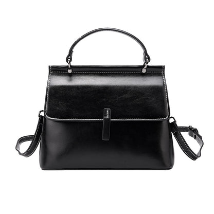 Women's Bag Genuine Leather Crossbody Boston Bag Casual Handbag Fashion Shoulder Bag.Pochette