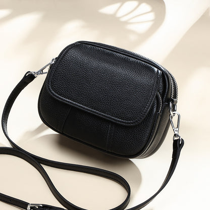 Genuine leather women's bag fashion small bag crossbody bag casual shoulder bag that goes with anything. Pochette