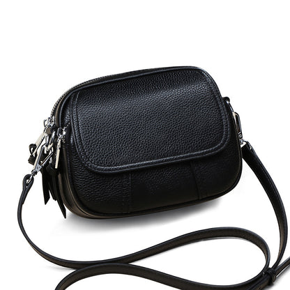 Genuine leather women's bag fashion small bag crossbody bag casual shoulder bag that goes with anything. Pochette