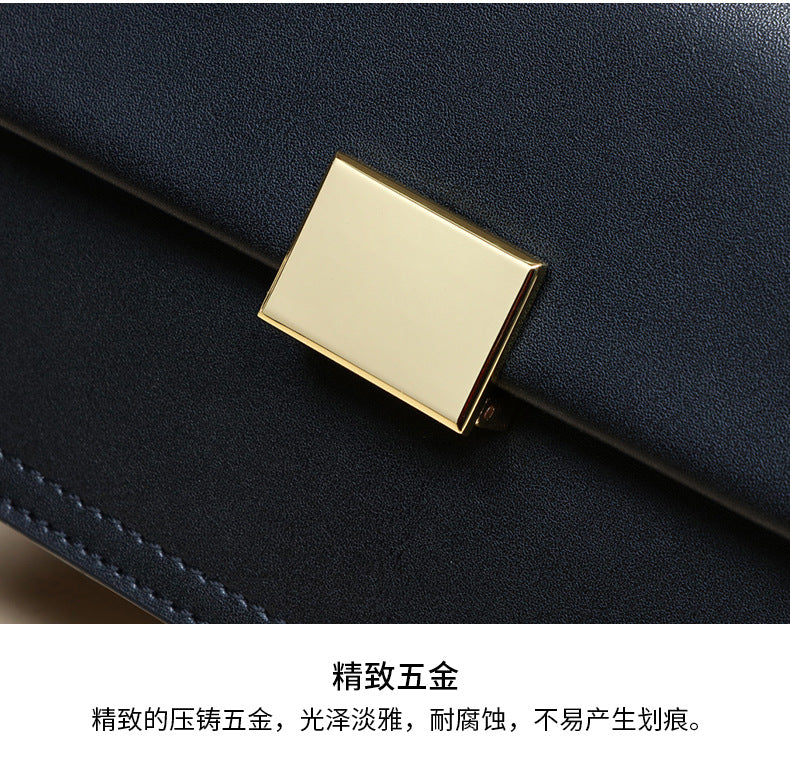 Genuine leather women's chain bag crossbody bag square bag ins fashion shoulder bag that goes with anything. Pochette