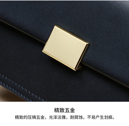 Genuine leather women's chain bag crossbody bag square bag ins fashion shoulder bag that goes with anything. Pochette