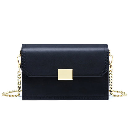 Genuine leather women's chain bag crossbody bag square bag ins fashion shoulder bag that goes with anything. Pochette