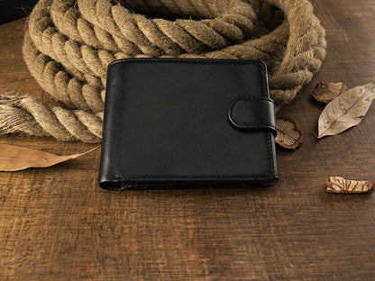 Men's Short Wallet Original Korean Fashion Bifold Soft Leather Multifunctional Driving License Men's Wallet 
