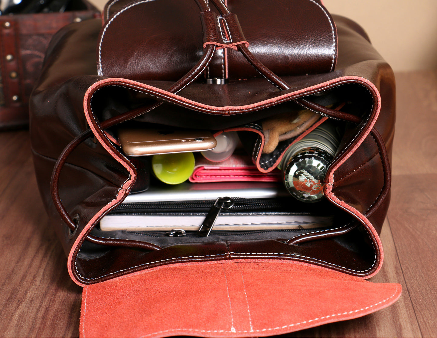 Women's Bags Genuine Leather Fashion School Bags Casual Rucksacks that go with anything 