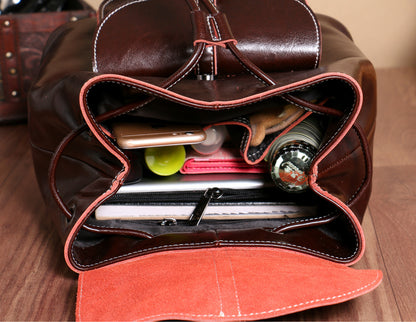 Women's Bags Genuine Leather Fashion School Bags Casual Rucksacks that go with anything 