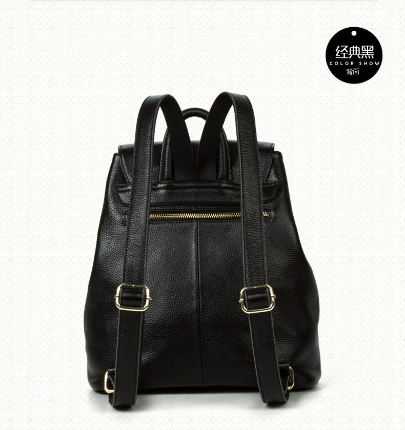 Genuine Leather Rucksack Women Boston Bag Fashion Cowhide Women Bag Casual Rucksack