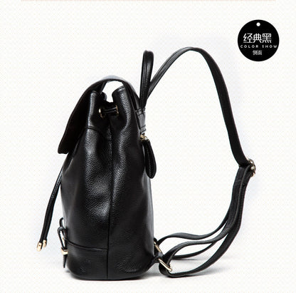 Genuine Leather Rucksack Women Boston Bag Fashion Cowhide Women Bag Casual Rucksack