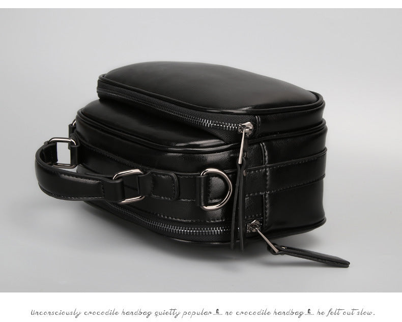 Genuine leather cowhide bag Stylish women's crossbody bag Casual handbag that goes with anything Shoulder bag.Pochette