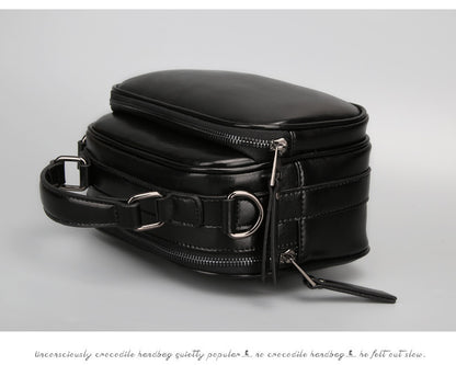 Genuine leather cowhide bag Stylish women's crossbody bag Casual handbag that goes with anything Shoulder bag.Pochette