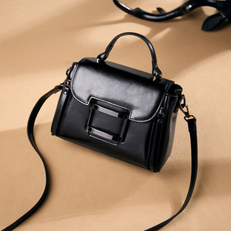 Women's bag Crossbody bag Retro classic handbag Genuine leather square bag Shoulder bag that goes with anything.Pochette