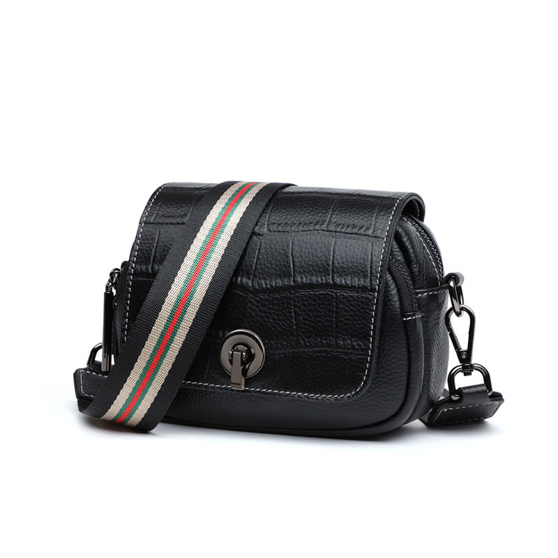 Genuine leather bag ladies bag fashion broadband fish pattern casual shoulder bag.Pochette
