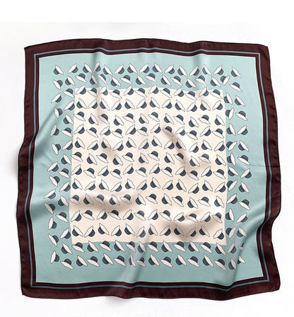 Silk scarf fashionable printed pattern women ornament silk mini scarf thin temperament neckerchief