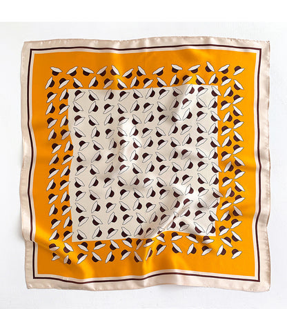 Silk scarf fashionable printed pattern women ornament silk mini scarf thin temperament neckerchief