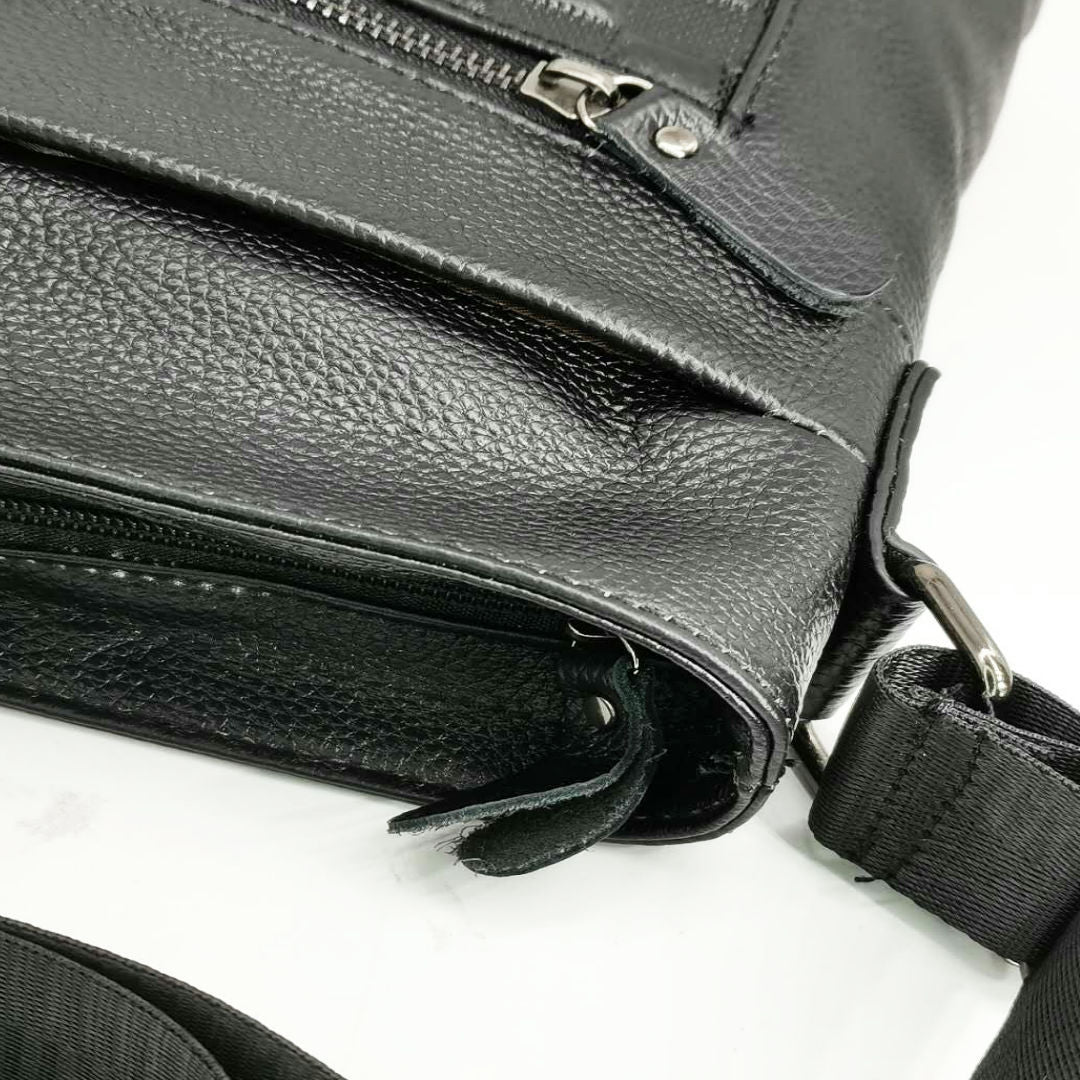 Men's Shoulder Bag Cowhide Wear-resistant Casual Fashion Male Crossbody Bag 