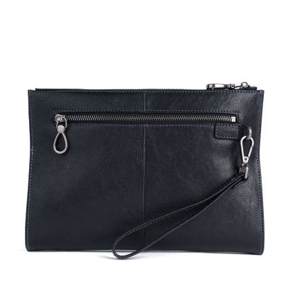 Men's Clutch Bag Genuine Cowhide Leather Retro Casual Men's Handbag 