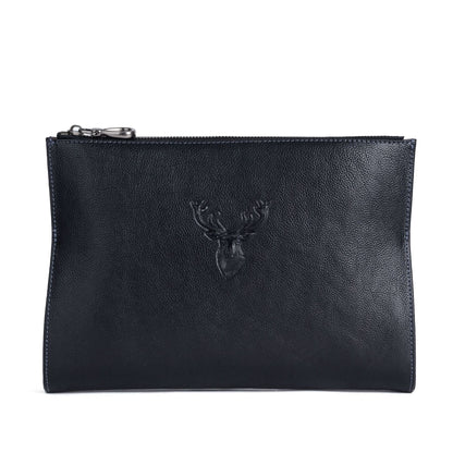 Men's Clutch Bag Genuine Cowhide Leather Retro Casual Men's Handbag 