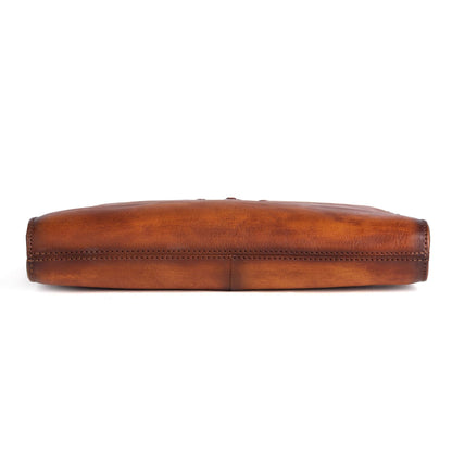 Men's Clutch Bag Genuine Cowhide Leather Retro Casual Men's Handbag 