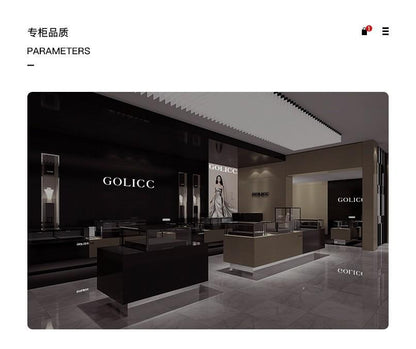 Golicc 軽量贅沢アルファベットチタン鋼ネックレスアクセサリー女性2024新型ペンダント高級感鎖骨チェーン