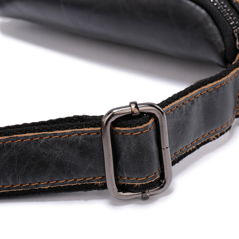 Men's Shoulder Bag Genuine Cowhide Business Briefcase Retro Fashion Men Crossbody Bag