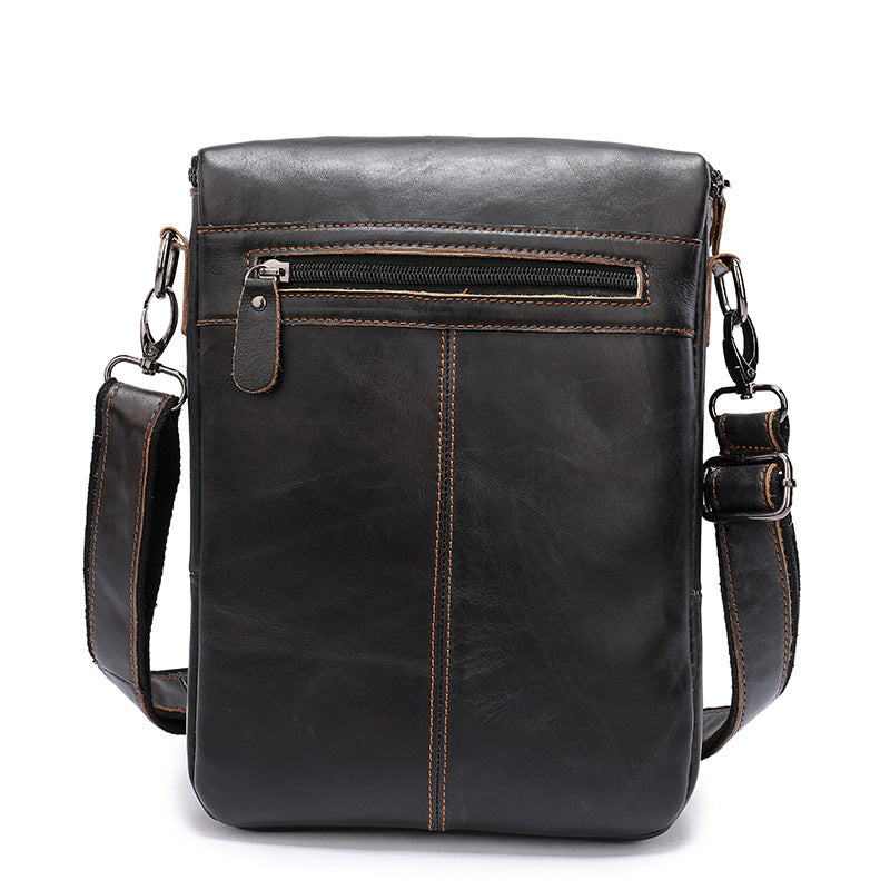 Men's Shoulder Bag Genuine Cowhide Business Briefcase Retro Fashion Men Crossbody Bag