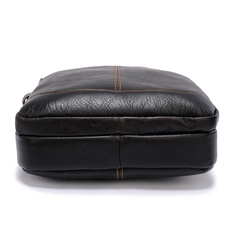 Men's Shoulder Bag Genuine Cowhide Business Briefcase Retro Fashion Men Crossbody Bag