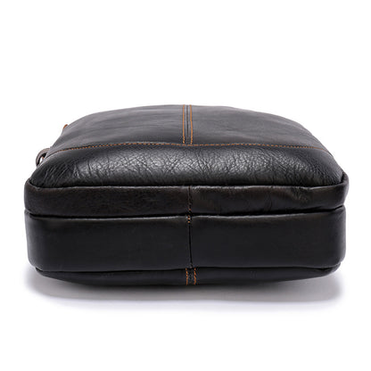 Men's Shoulder Bag Genuine Cowhide Business Briefcase Retro Fashion Men Crossbody Bag