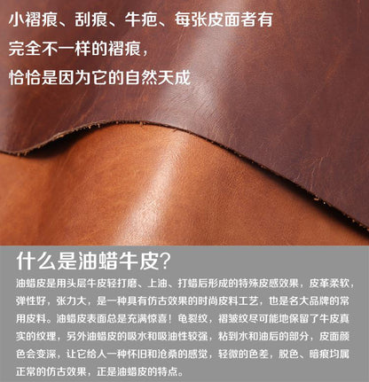 Men's Shoulder Bag Genuine Cowhide Leather Casual Crossbody Bag for Men