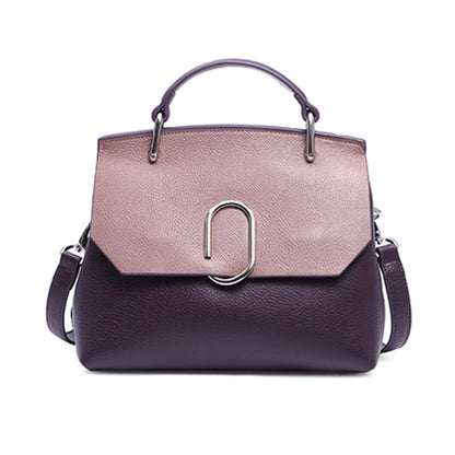 Genuine leather crossbody bag Ladies' handbag that goes with anything Cowhide handbag Seashell bag Elegant shoulder bag. Pochette