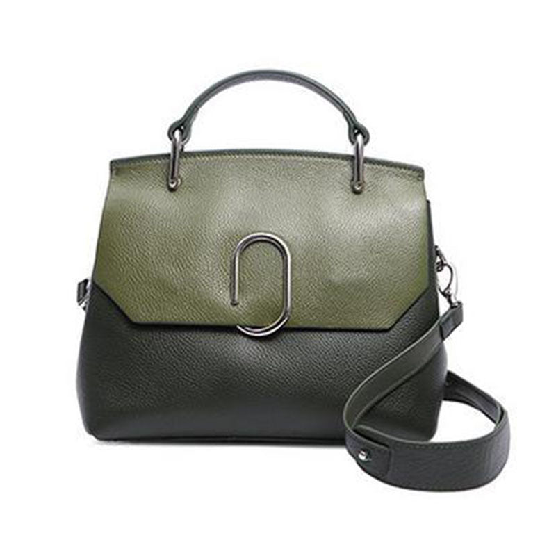 Genuine leather crossbody bag Ladies' handbag that goes with anything Cowhide handbag Seashell bag Elegant shoulder bag. Pochette